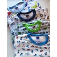 初生男嬰純棉長袖夾衣 (4件套) 6-12M